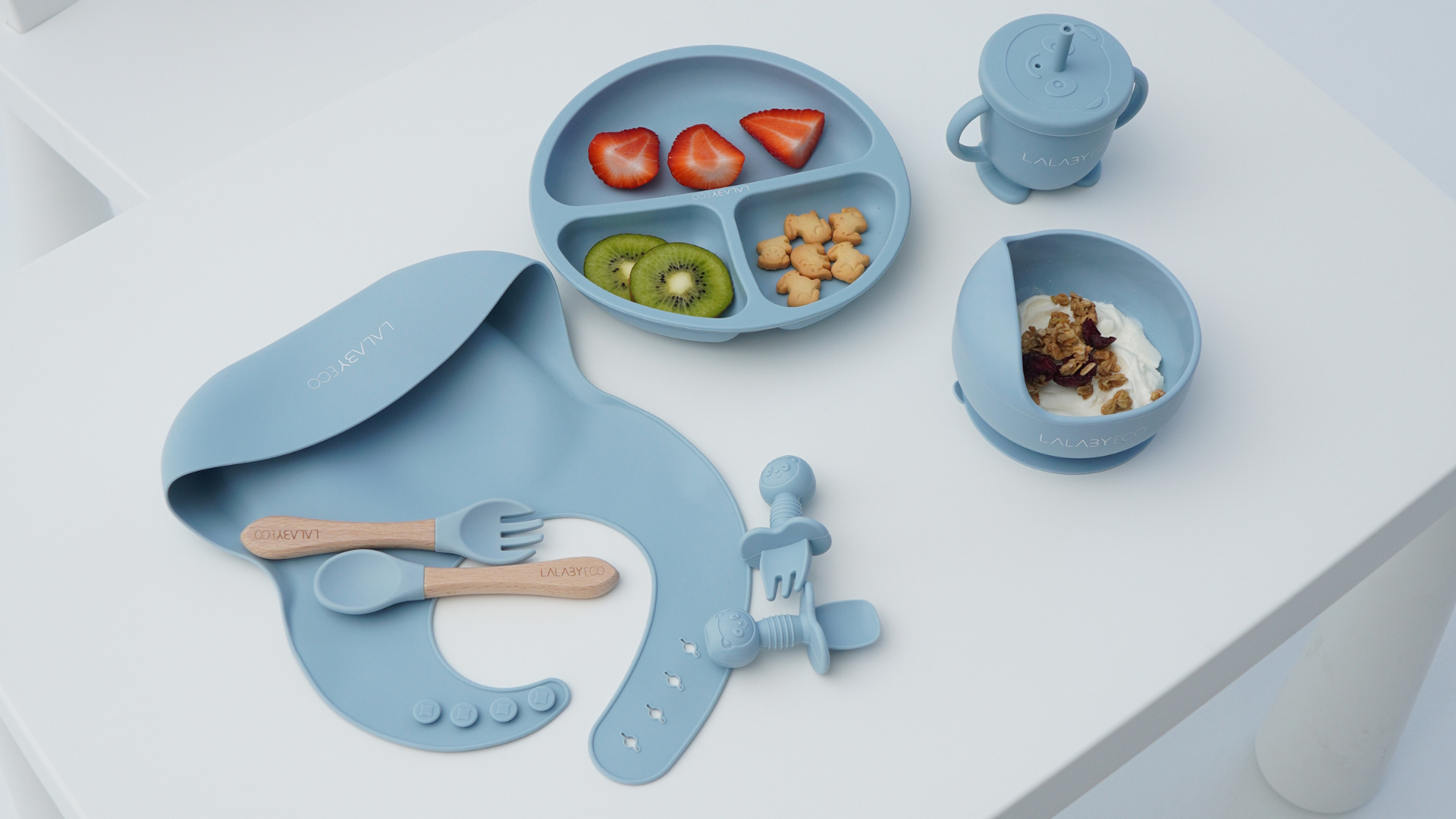 Lalaby First Bite – Silikonbesteck für Kinder in Teddybärform