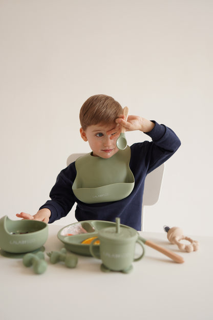 Lalaby Soft Bib – Silikonlätzchen mit Tasche 