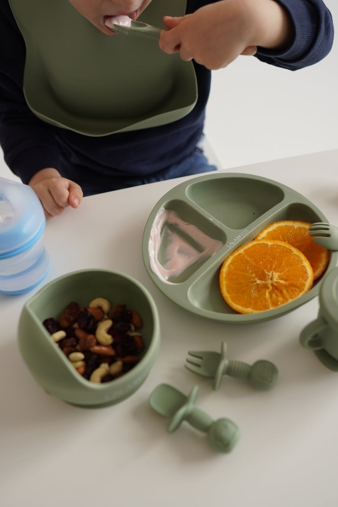 Lalaby First Bite – Silikonbesteck für Kinder in Teddybärform 